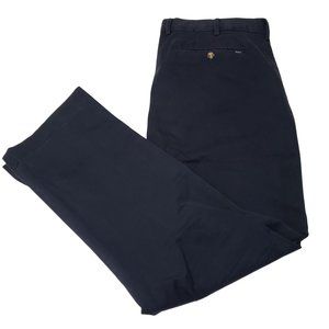 Polo Ralph Lauren Stretch Classic Fit Khaki Pants Men's 38/30 Navy Blue Flat